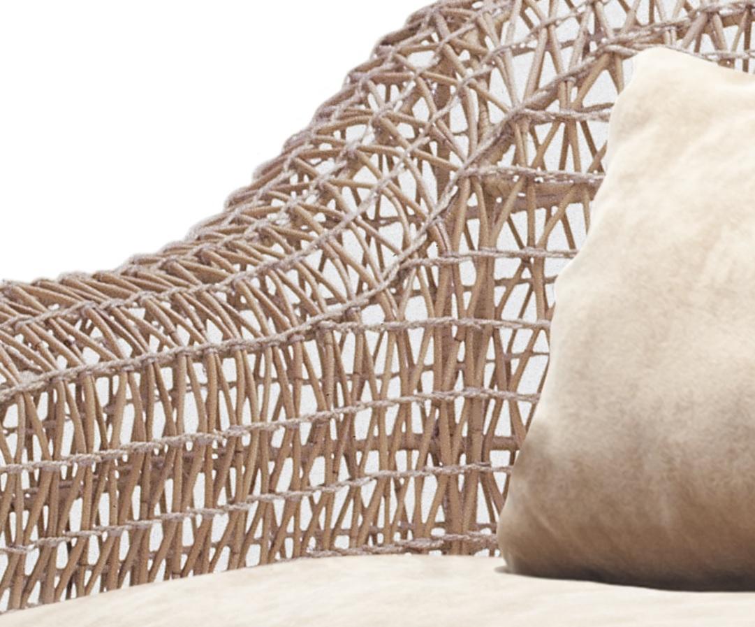 Modern Outdoor Balou Loveseat by Kenneth Cobonpue