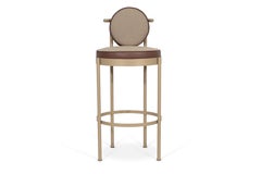 Trace Refined Outdoor Bar Chair by Myface, Stainless Steel & Acrylic