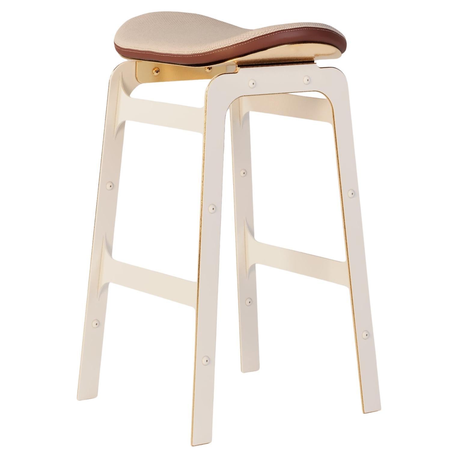 Sgabello da bar per esterno con Fabrice impermeabile