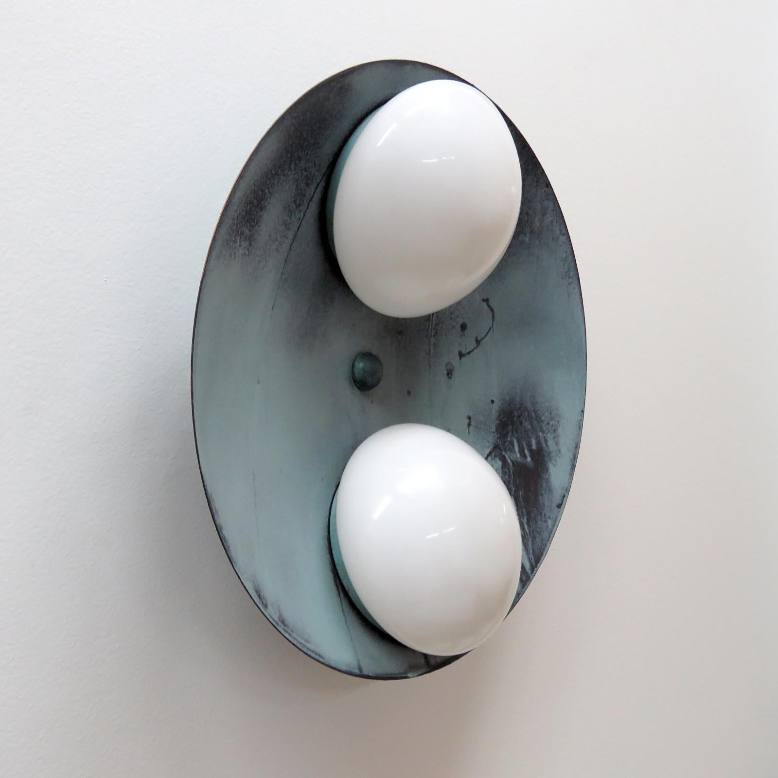 Organic Modern Outdoor Binova Wall Light by Gallery L7 For Sale