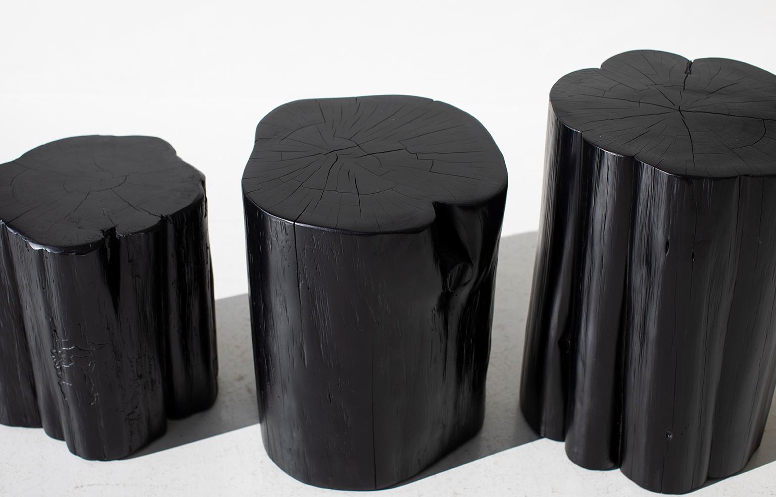Organic Modern Outdoor Black Stumps for Nicole