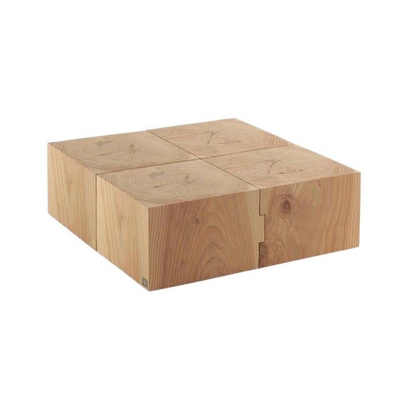 Outdoor Blocks Coffee Table by Riva 1920, Scented Cedar Wood, Modular Design