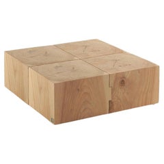Outdoor Blocks Coffee Table by Riva 1920, Scented Cedar Wood, Modular Design