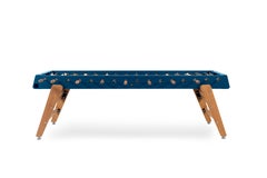 Outdoor BLUE & Wood FOOSBALL TABLE RS3 Max von RS Barcelona für bis zu 8 Spieler