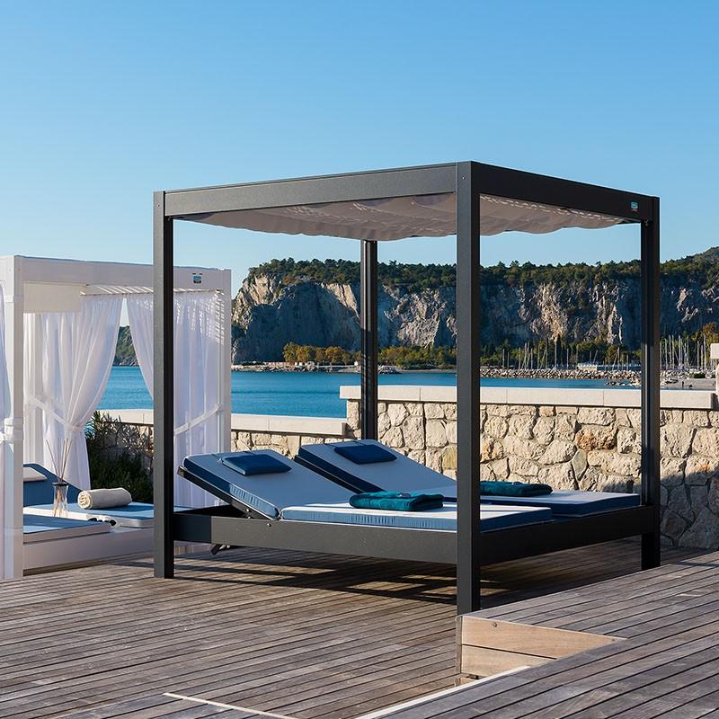 Tumbona de exterior blanca Cabana, Made in Italy Italiano en venta