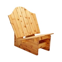 Outdoor Cedar Onda Chair by Nikolai LaFuge