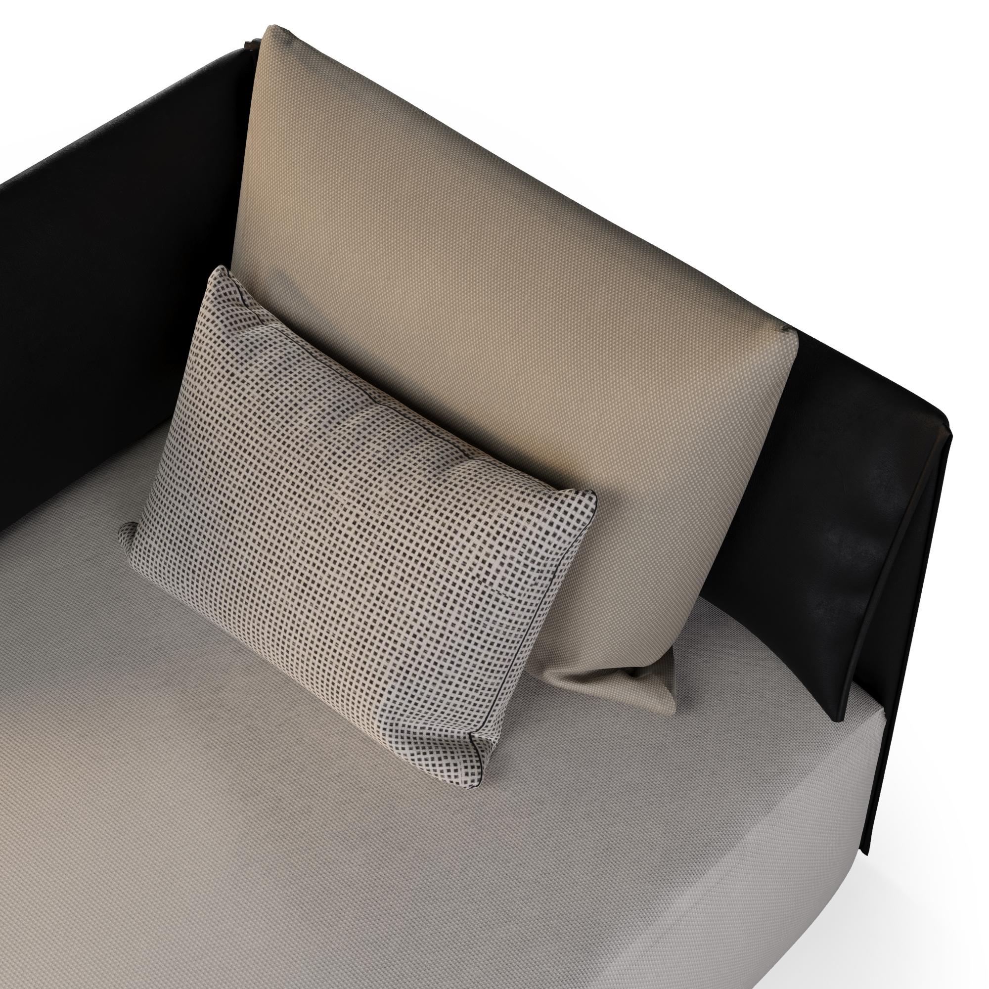 Moderno Elegante chaise longue da esterno in pelle in vendita