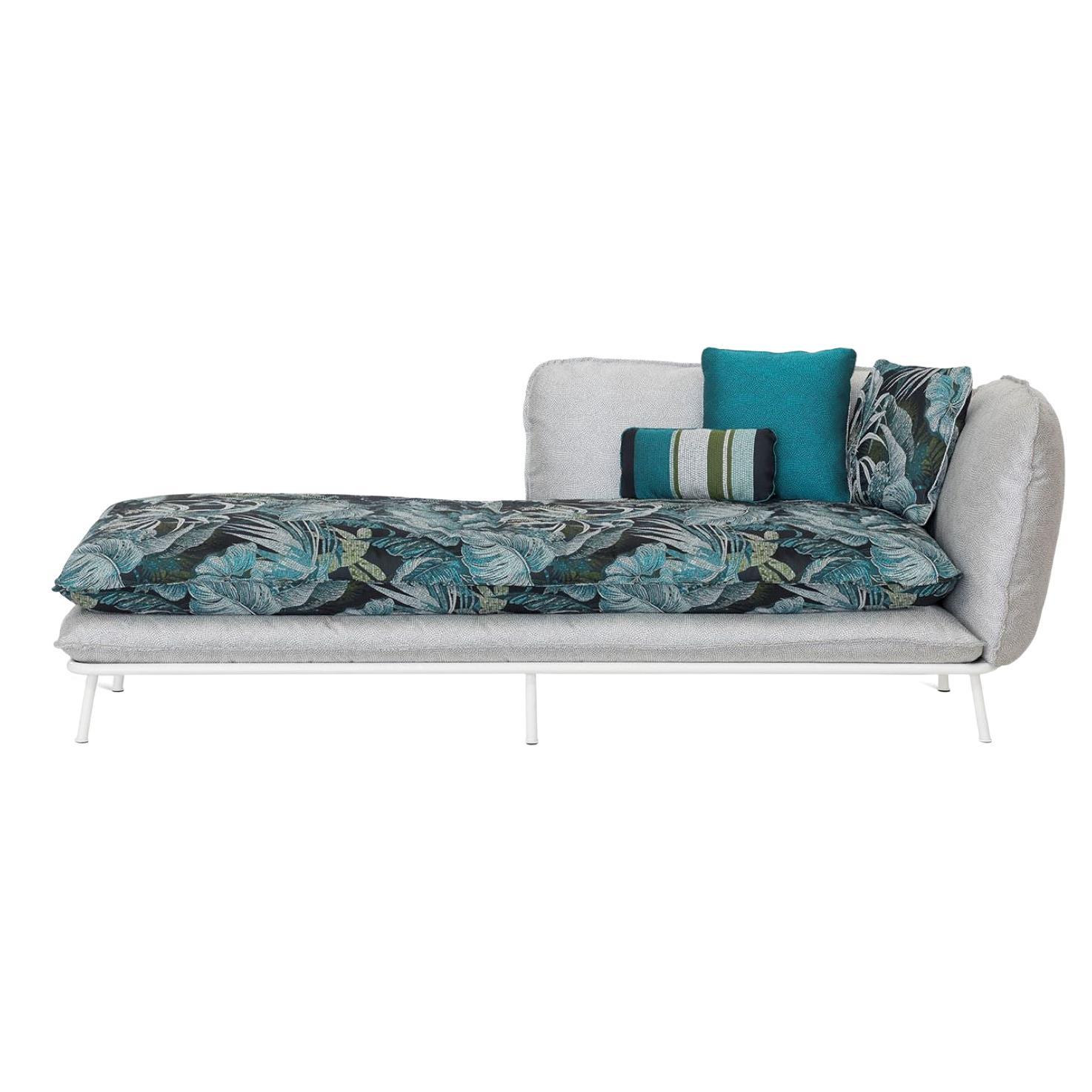 Outdoor Chaise Longues Aluminum Structure Removable Cover Water Repellent Cust For Sale