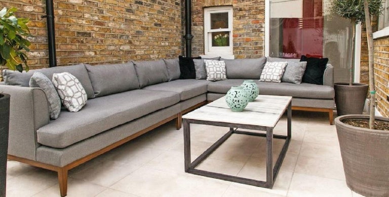 English Outdoor Cherkley Sectional by Coco Wolf For Sale