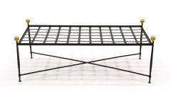 Outdoor Coffee Table or Bench by Mario Papperzini for John Salterini, Restored