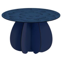Outdoor Coffee Table - Blue GARDENIA ø55 cm