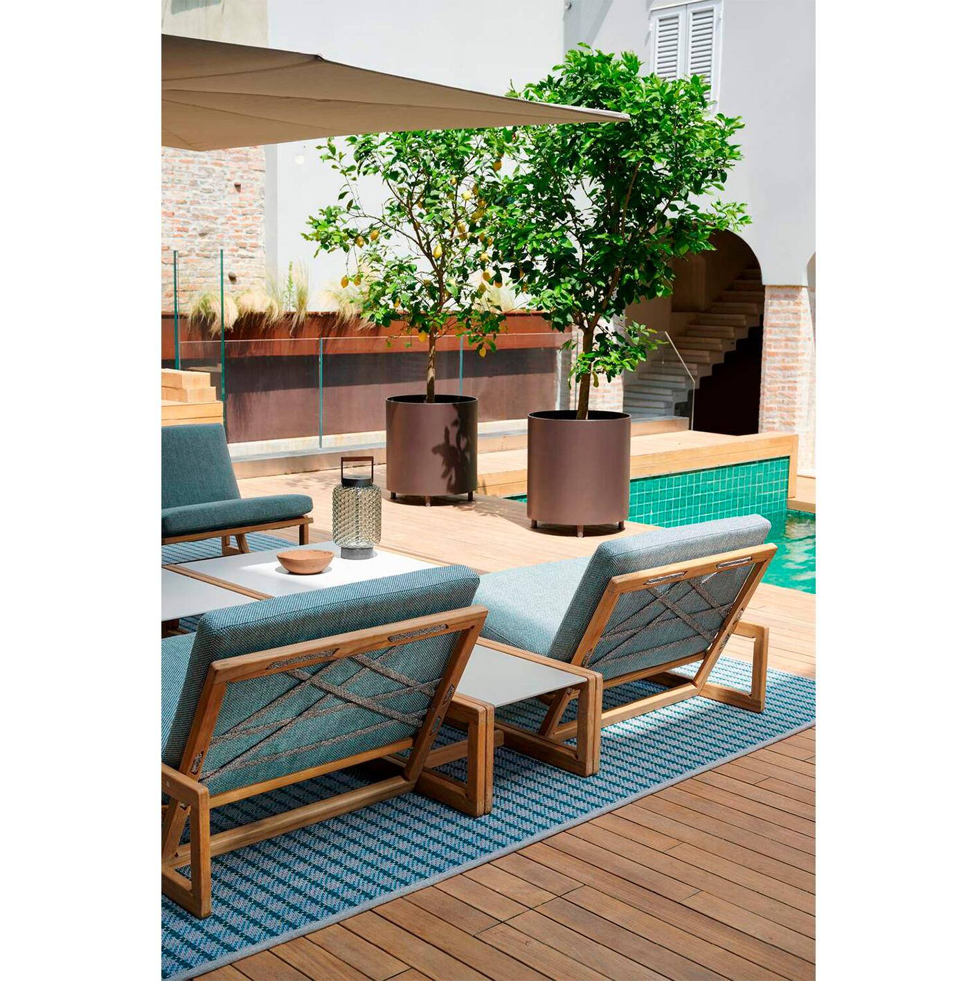Wood Outdoor Coffee Table by Tobia Scarpa for Cassina For Sale