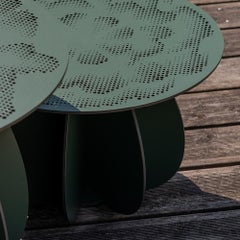 Outdoor Coffee Table - Green GARDENIA ø55 cm
