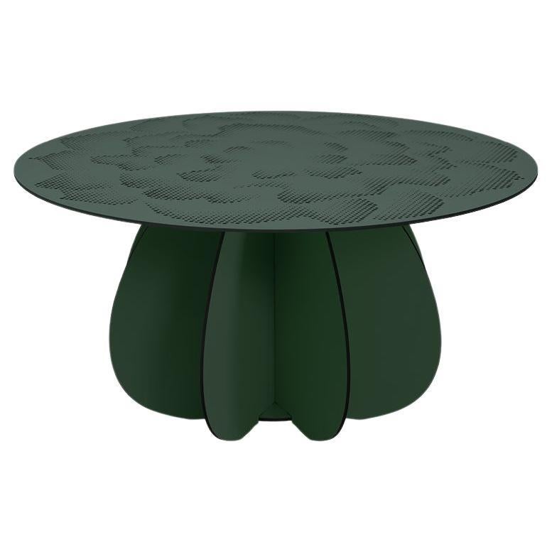 Outdoor Coffee Table - Green GARDENIA ø80 cm For Sale