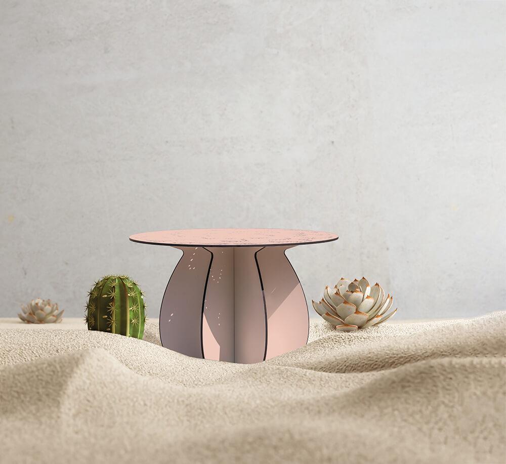 Ibride has partnered with designer Florence Bourel to create Gardenia, a trio of coffee tables whose legs are inspired by the world of cacti. Similar to the plants that inspired them, these tables are equally suited for a balcony or a living