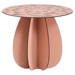 Outdoor Coffee Table - Pink GARDENIA ø60 cm