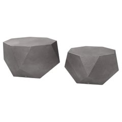 Outdoor Coffee Table Set of 2, Anthracite 