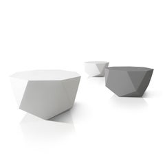 Outdoor Coffee Table Set of 2 by Albino Miranda, Handcrafted Resin
