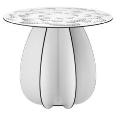 Outdoor Coffee Table - White GARDENIA ø60 cm
