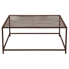 Outdoor Coffee Table with Rust Powdercoat