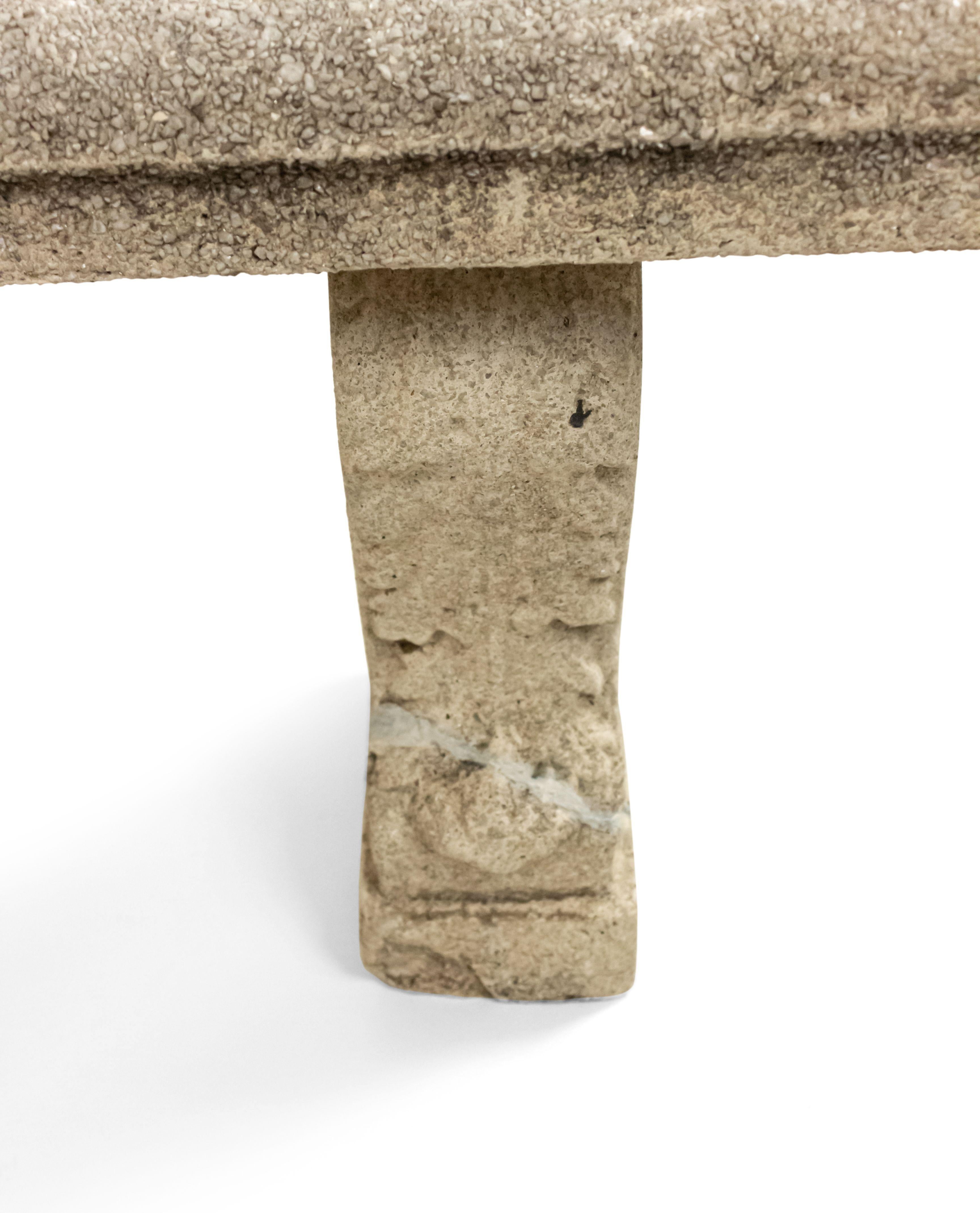 Scroll-Bank aus Beton für draußen im Angebot 1