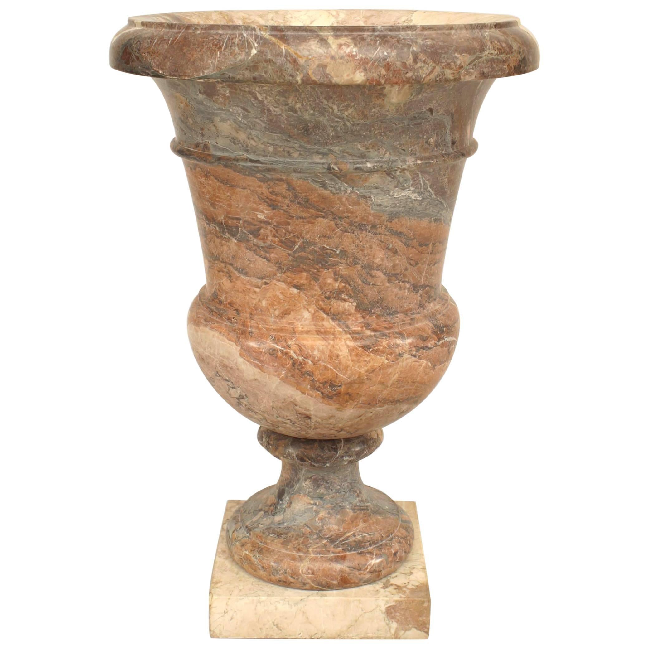 Neo-Classical Veined Marble Urn For Sale