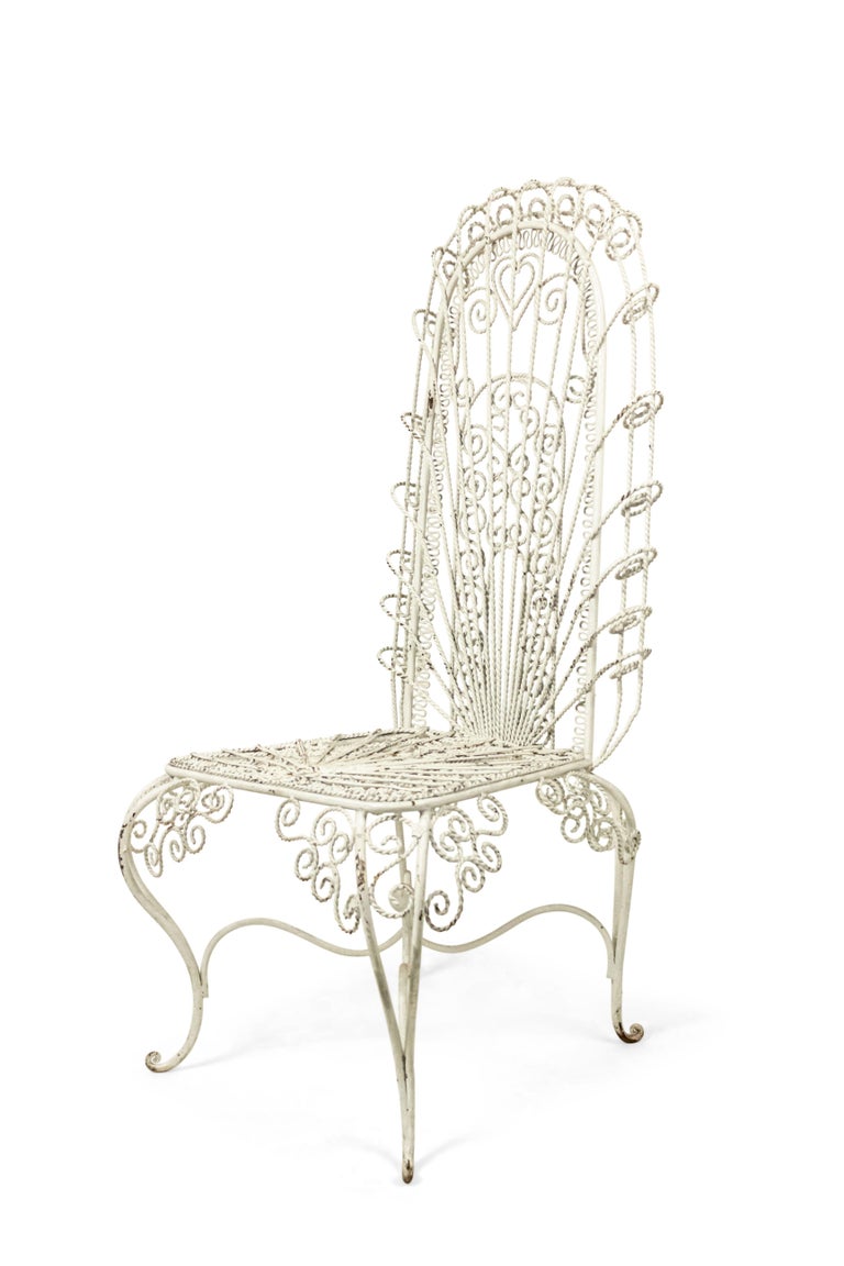 Outdoor Continental Spanish Iron Scroll Chairs For Sale at 1stDibs