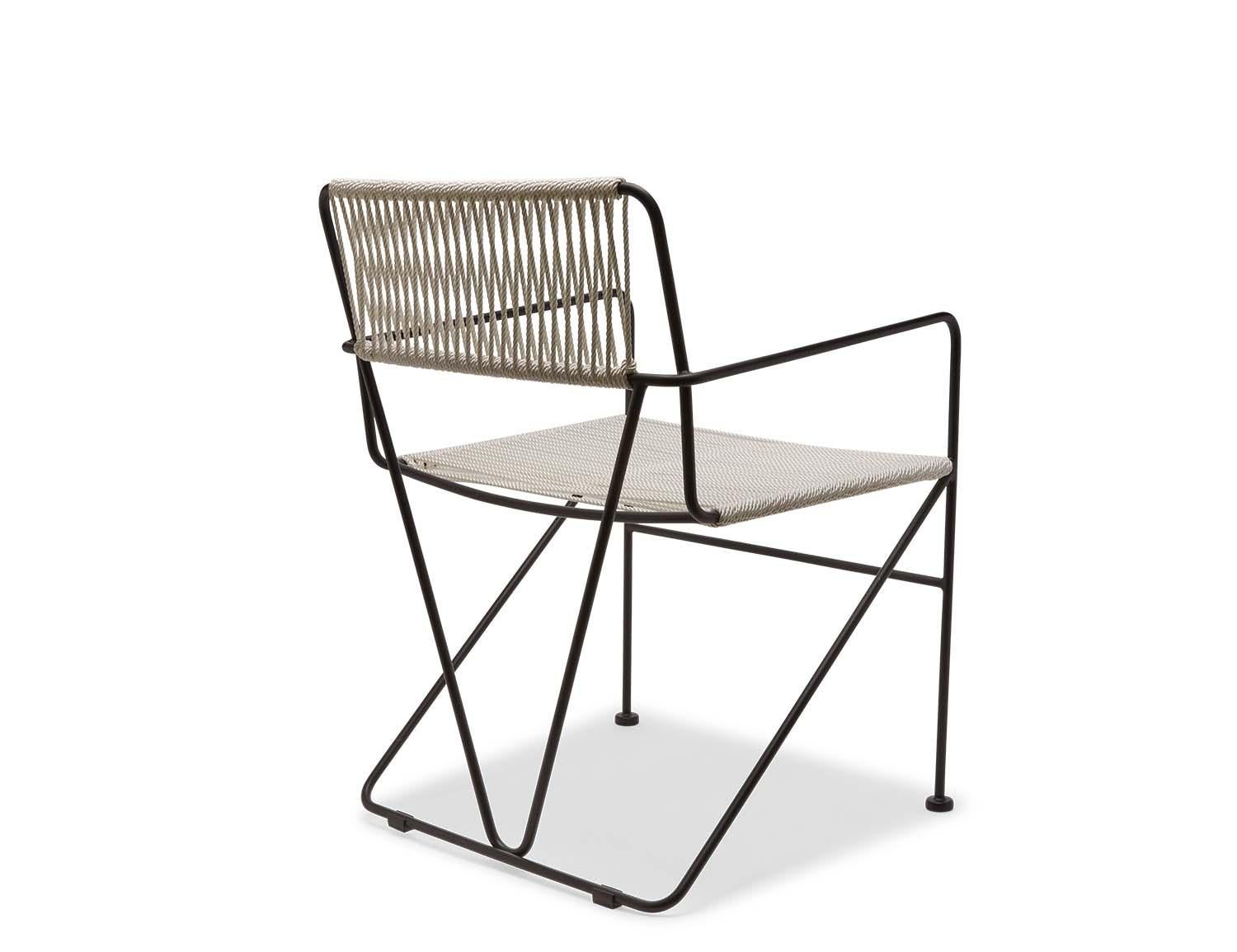 Powder-Coated Outdoor Corded Hinterland Dining Chair by Lawson-Fenning