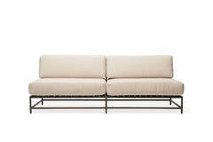 Poltrona da esterno crema e carbone