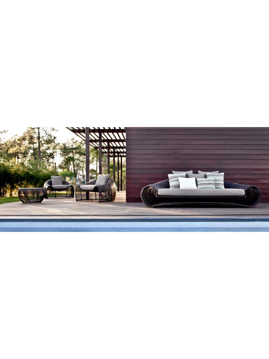 Contemporary Outdoor Croissant Sofa by Kenneth Cobonpue For Sale