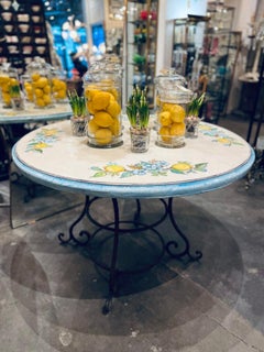 Outdoor Decorated Round Table - Italy