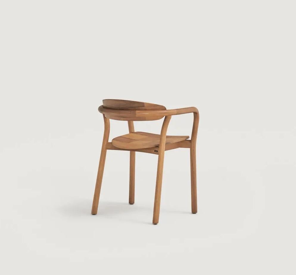 Designer-Stühle für den Außenbereich aus massivem Iroko von Mario Ruiz für Capdell- 6 stapelbar im Angebot 6