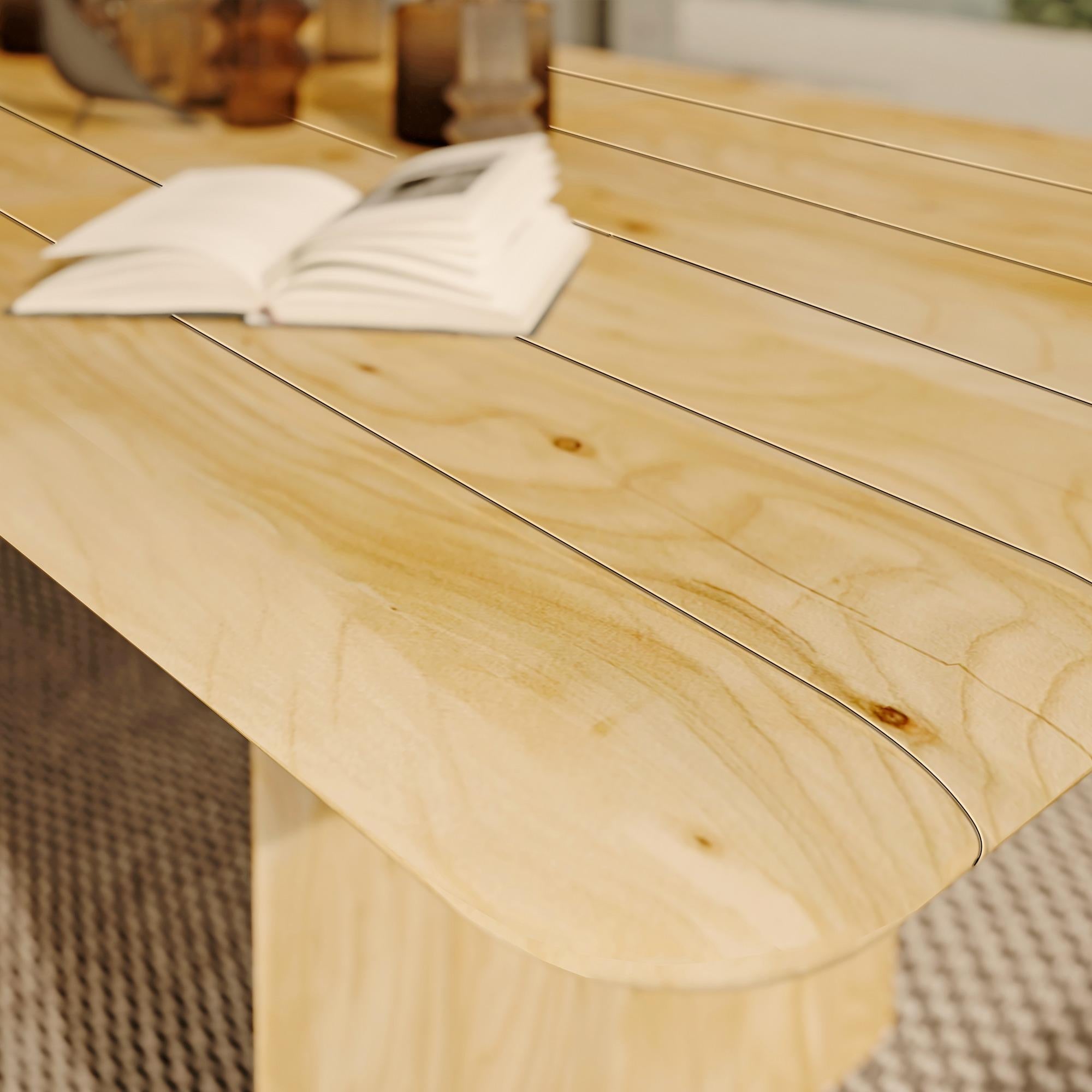 Mesa de comedor de diseño para exterior en madera de cedro perfumada, Made In Italy Cedro en venta