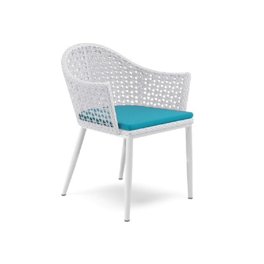 Modern and minimalist in design, this chair is modern weaving personified. The combined use of two different colors and the open weave technique creates the unique design of this collection. Timeless and carefully handcrafted by master-weavers in