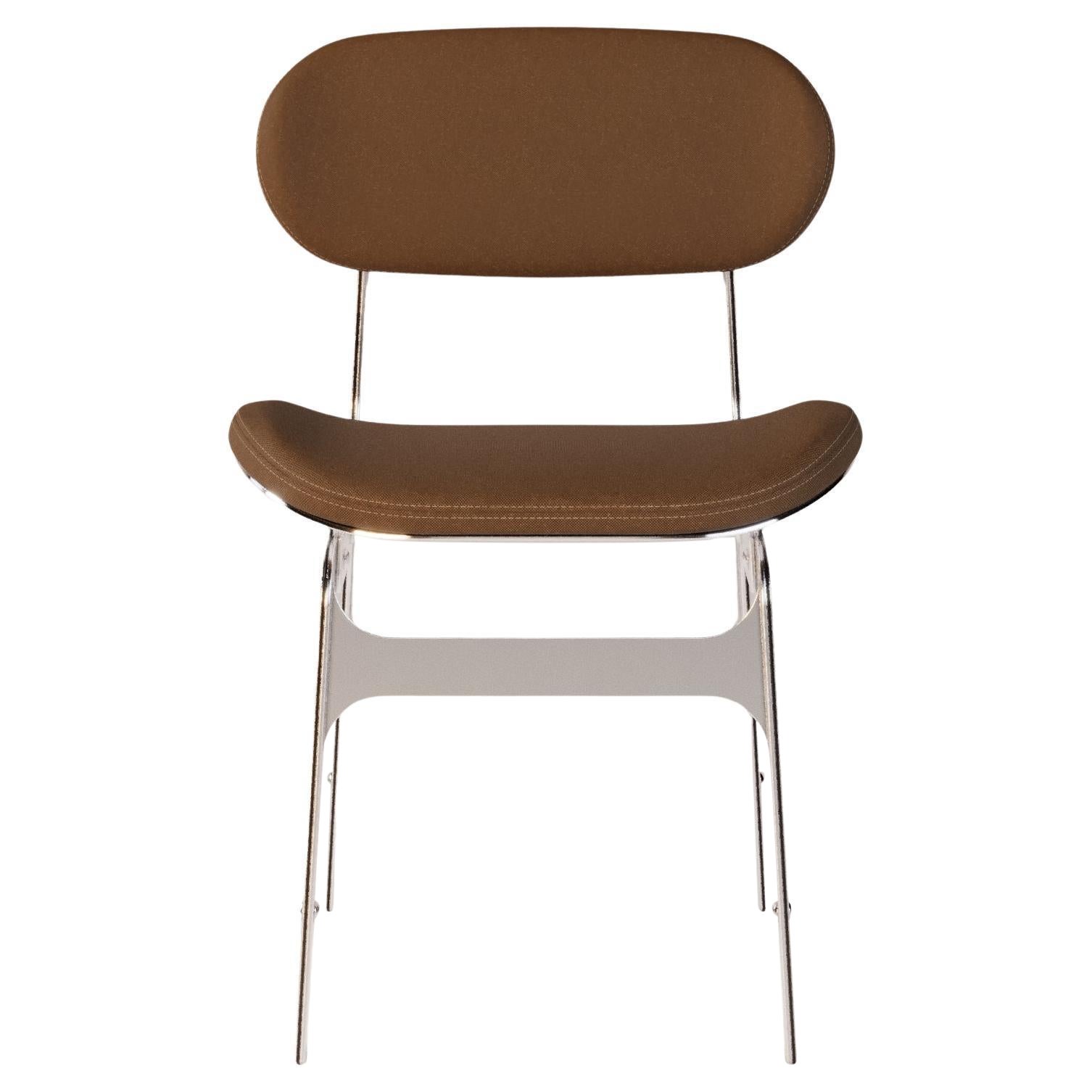 Sedia da pranzo per esterni con struttura metallica