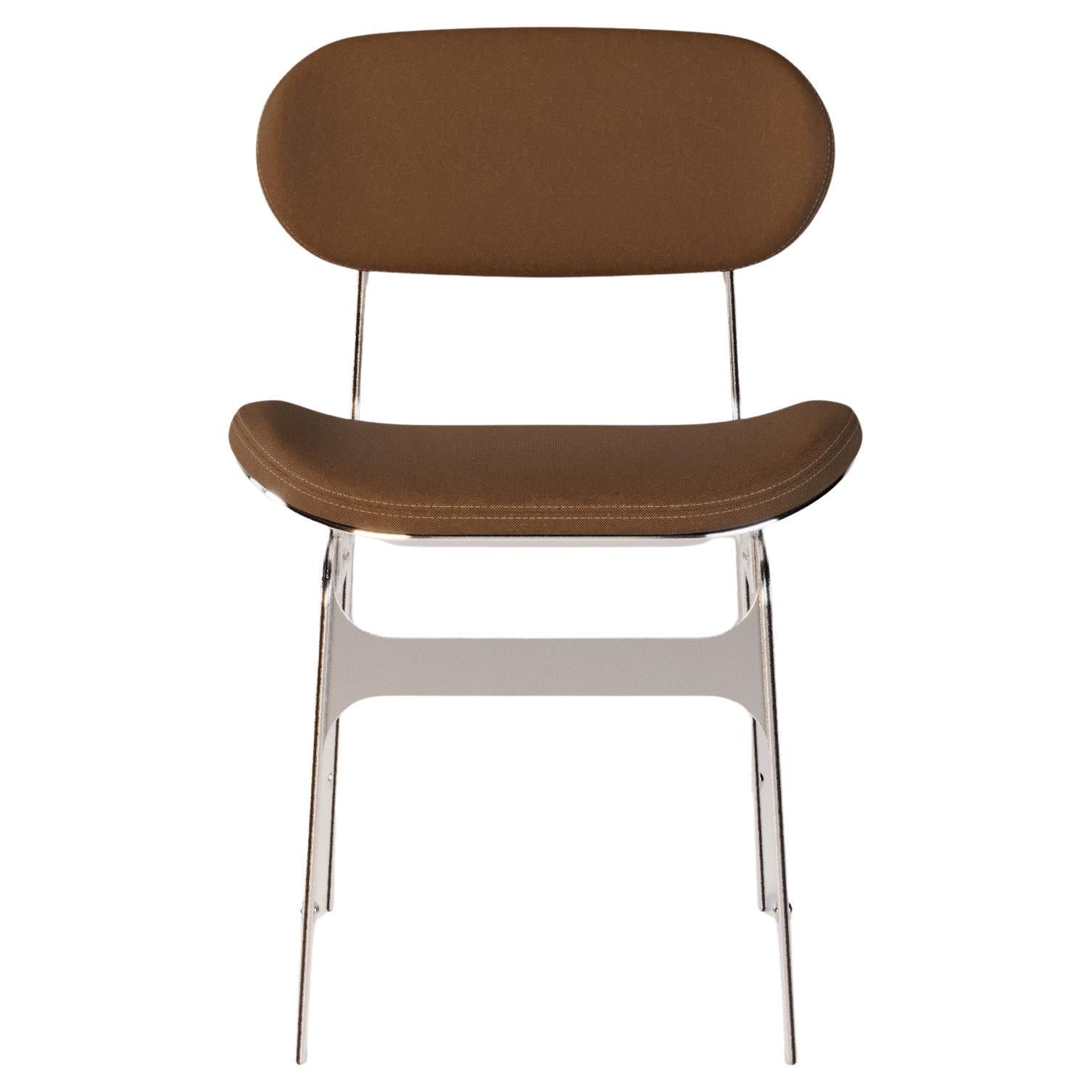 Outdoor-Esszimmerstuhl mit Metallstruktur im Angebot