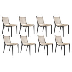 Outdoor Dining Chair With Rope Detailing/Set Of 8