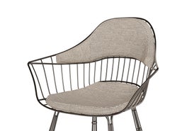 Outdoor Dining Chair with Stainless Steel Structure and Waterproof Fabrics