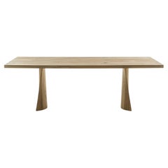 Table de salle à manger d'extérieur 102" fabriquée à la main en bois de cèdre naturel
