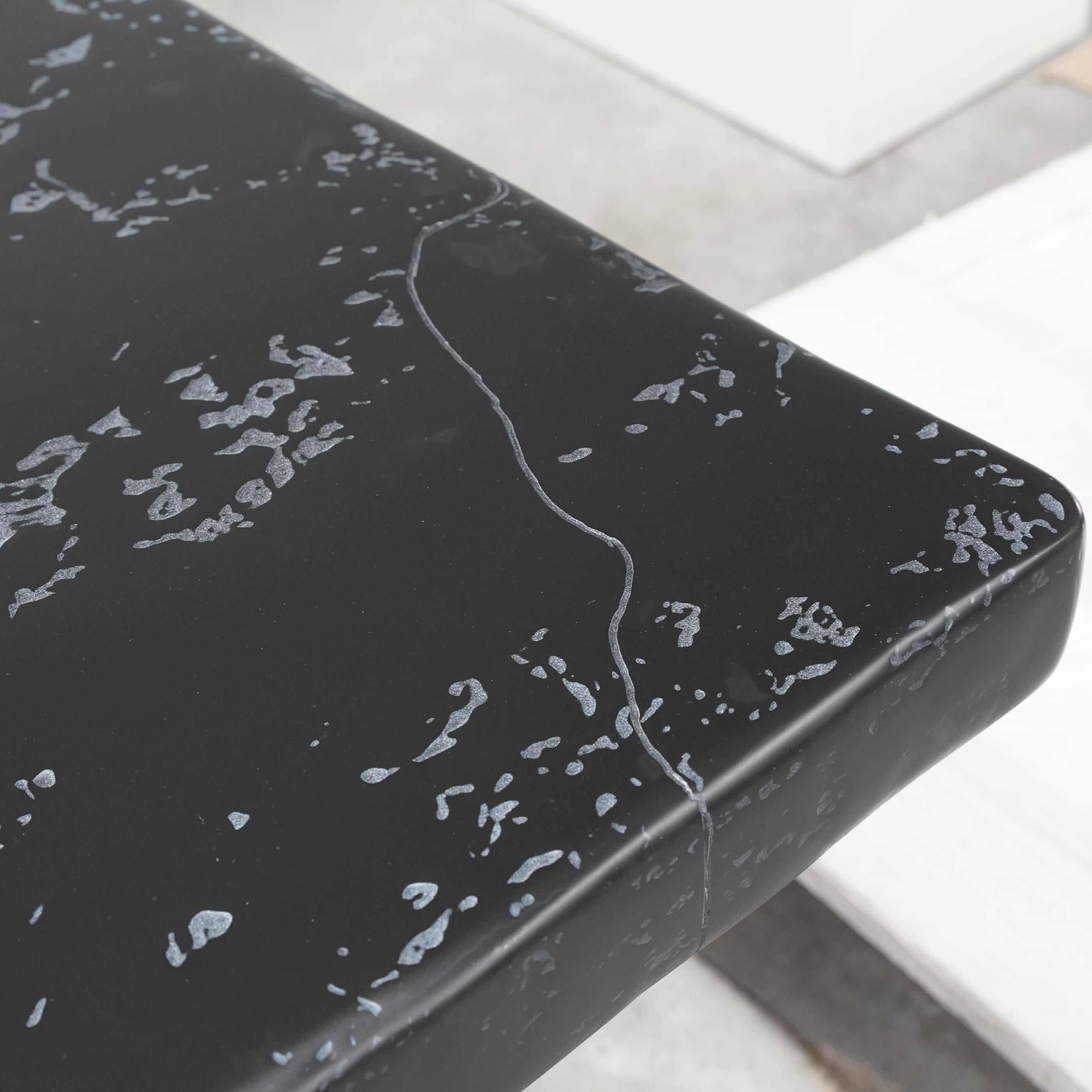 Contemporary Custom Made Outdoor Slate Dining Table For Sale