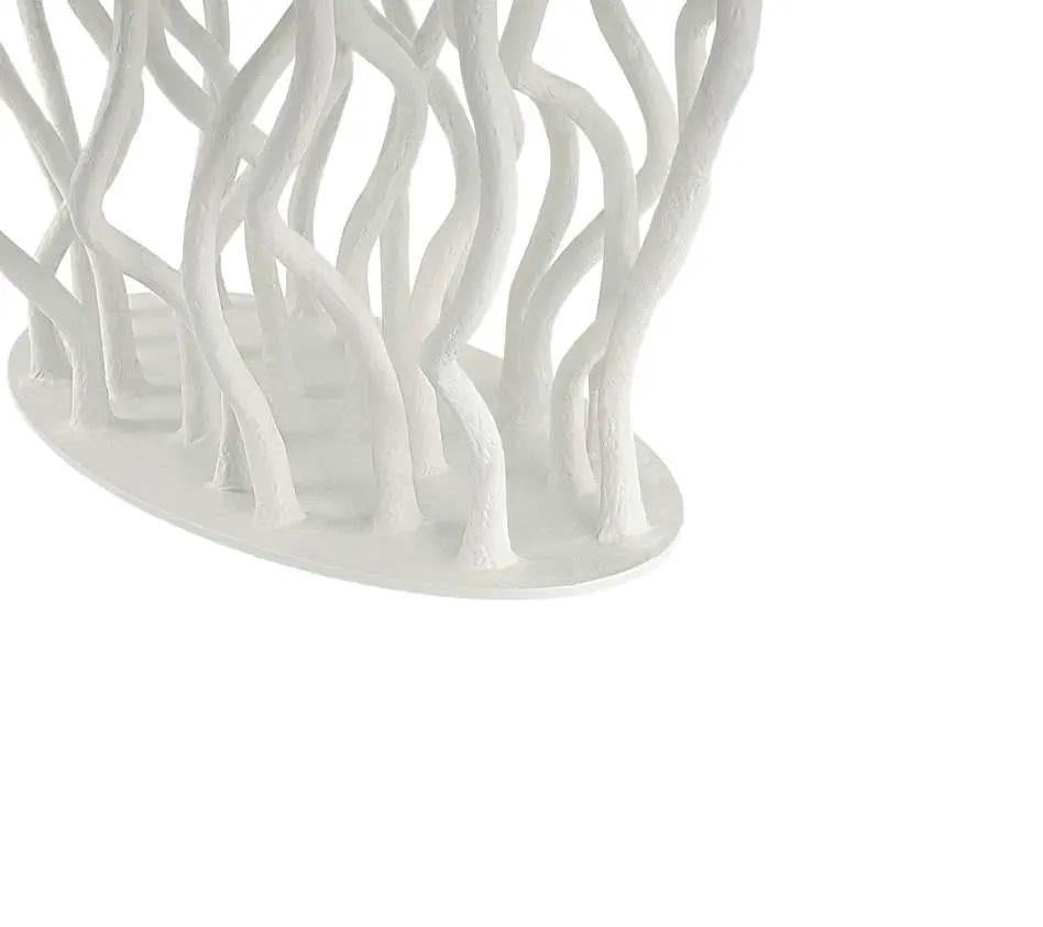 Moderne Table de salle à manger d'extérieur, blanc mat en vente