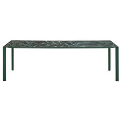 Outdoor Ceramic Dining Table With Lacquered Metal Base