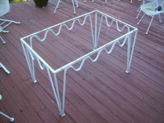 Undulating 'Méandre Outdoor Dinng/Lounge Patio Set by Walter Lamb  Pacific Iron