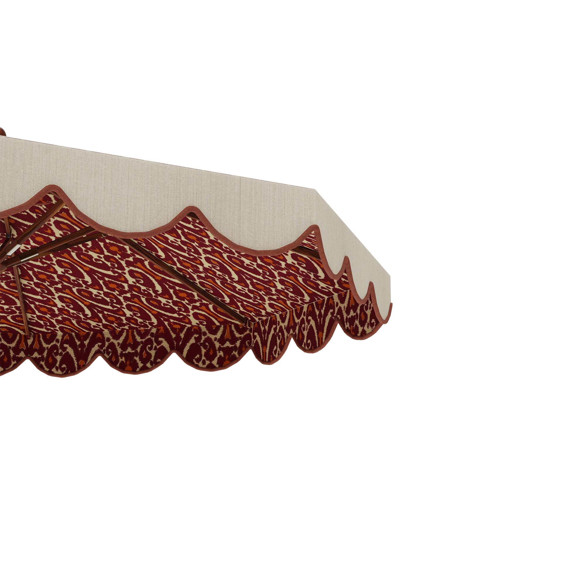 Fatto a mano Outdoor Elba Parasol – stylish shade with weather-resistant canopy in vendita