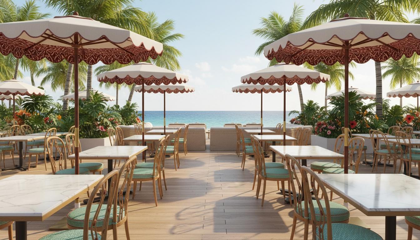 Metallo Outdoor Elba Parasol – stylish shade with weather-resistant canopy in vendita