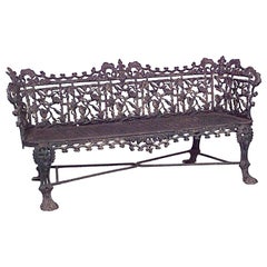 Outdoor English Victorian Iron Settee