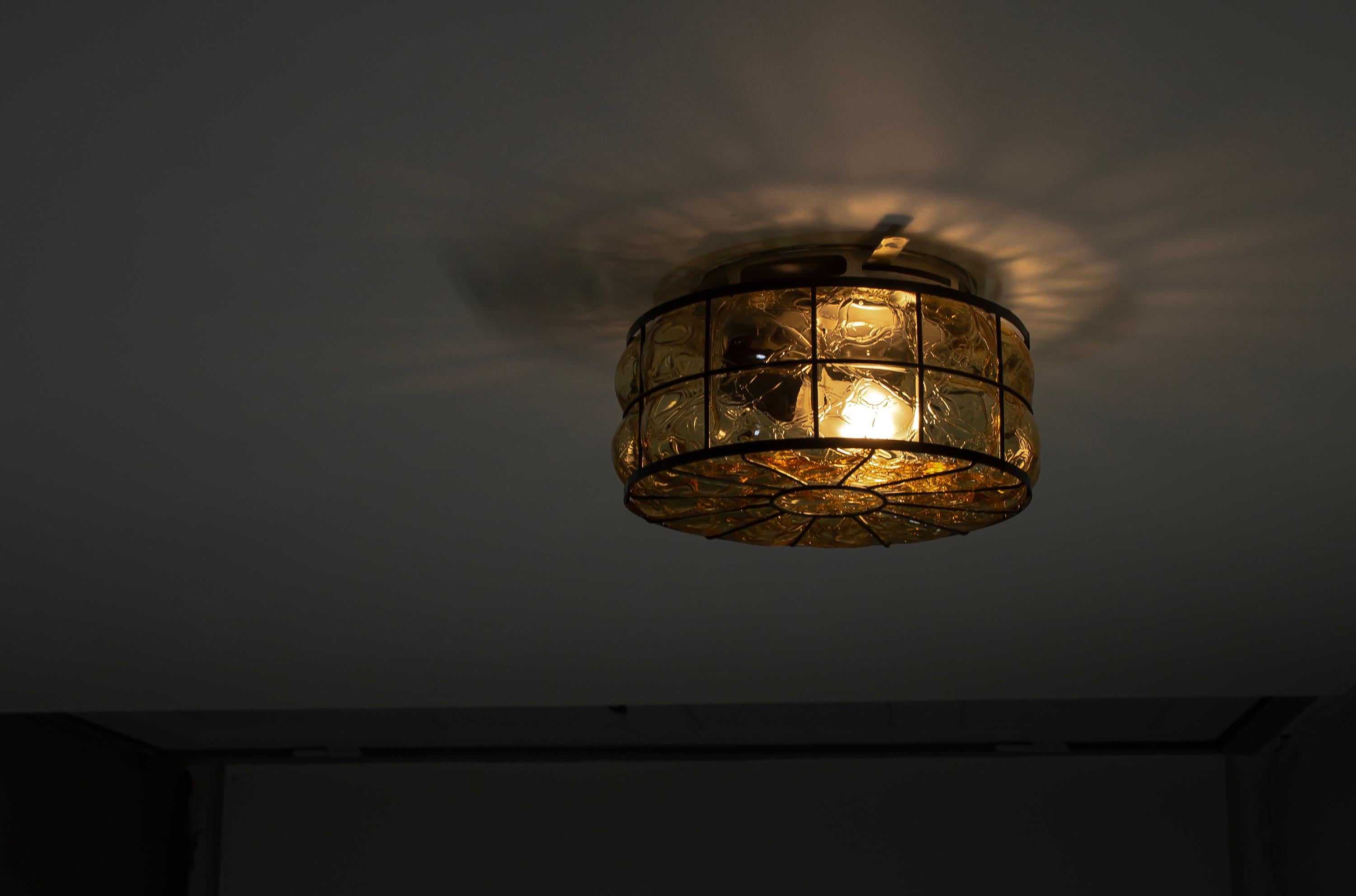 Outdoor Flush Mount Ceiling Light, Norway, 1960s For Sale 3