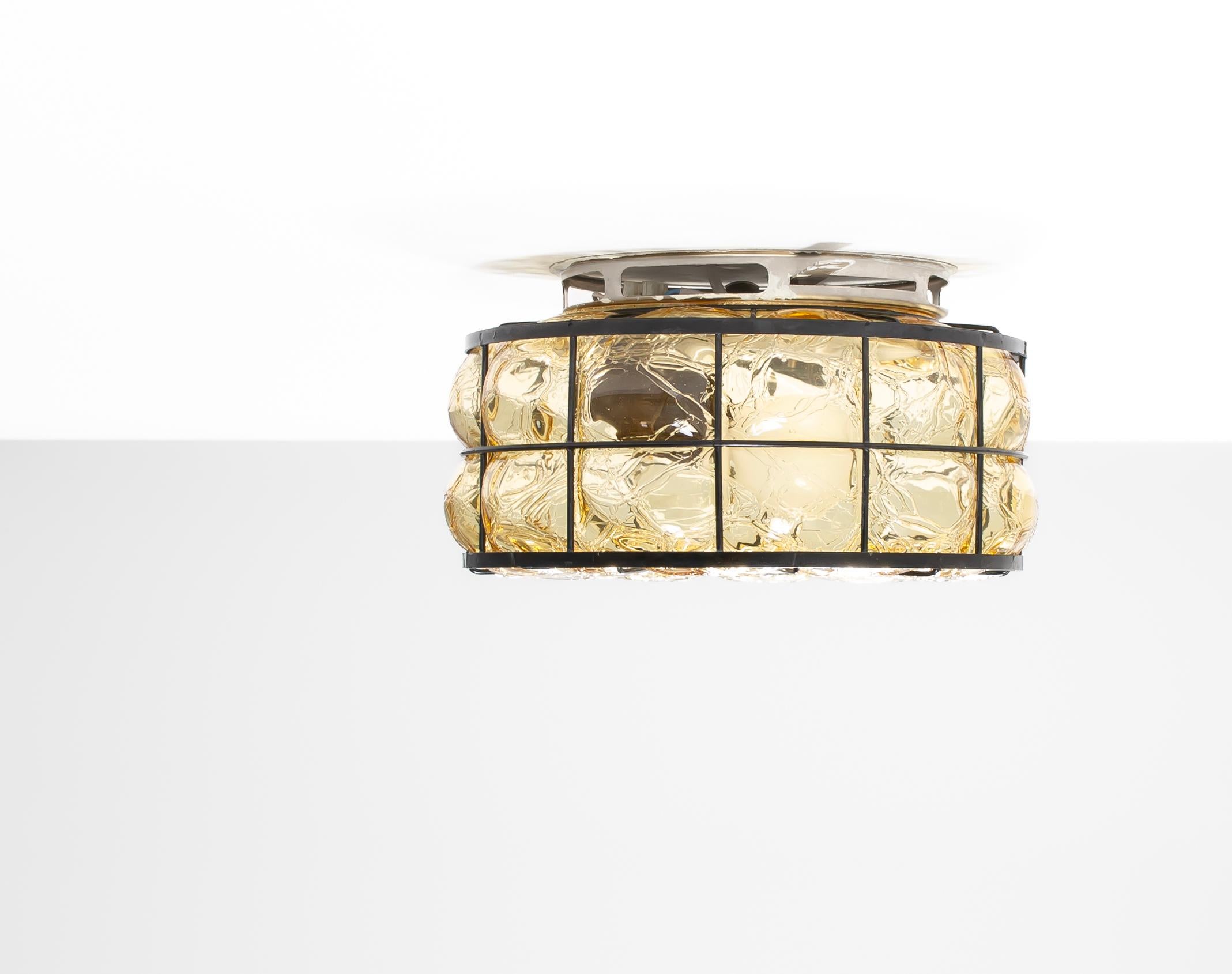 Scandinavian Outdoor Flush Mount Ceiling Light, Norway, 1960s For Sale