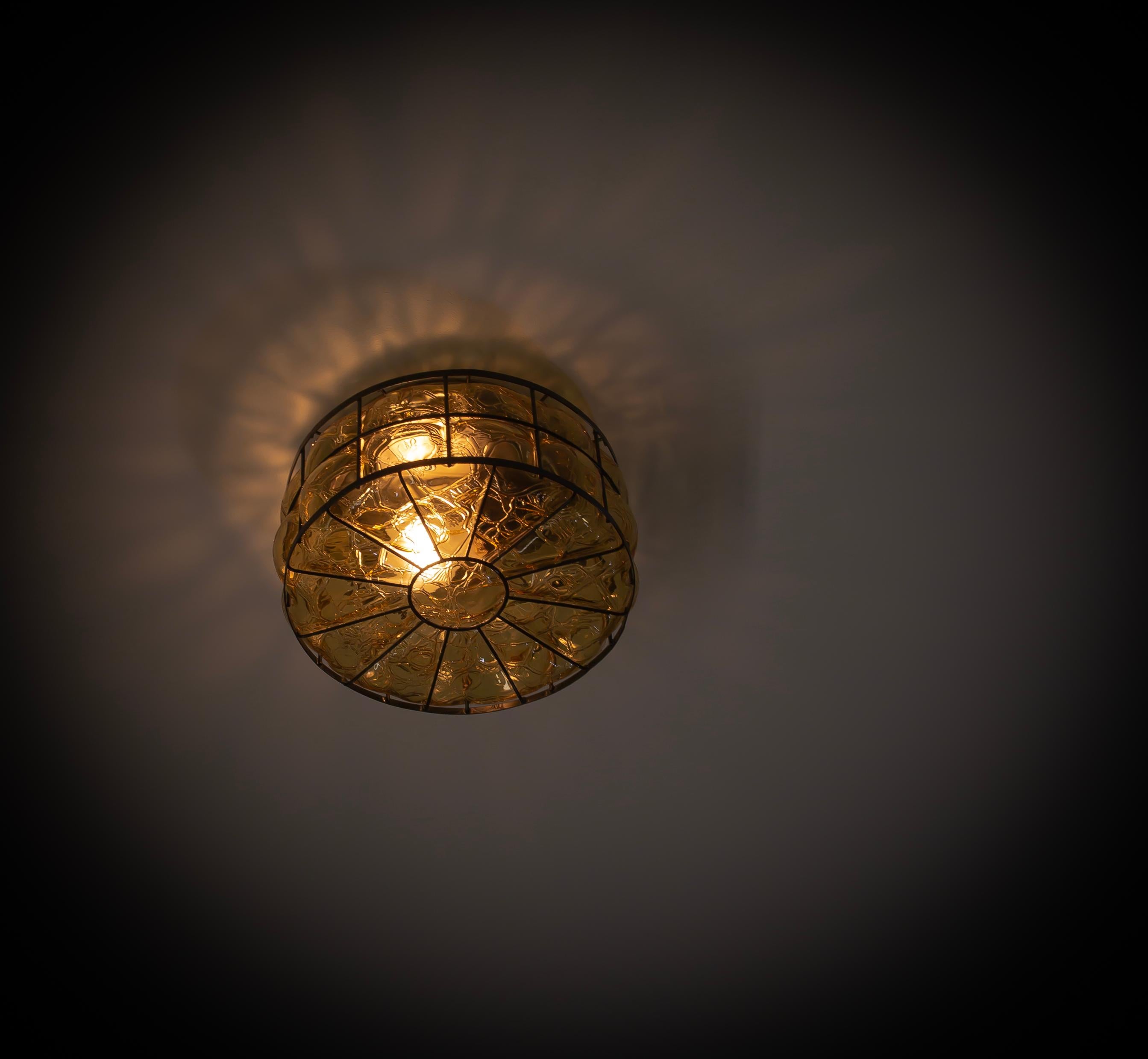 Mid-20th Century Outdoor Flush Mount Ceiling Light, Norway, 1960s For Sale