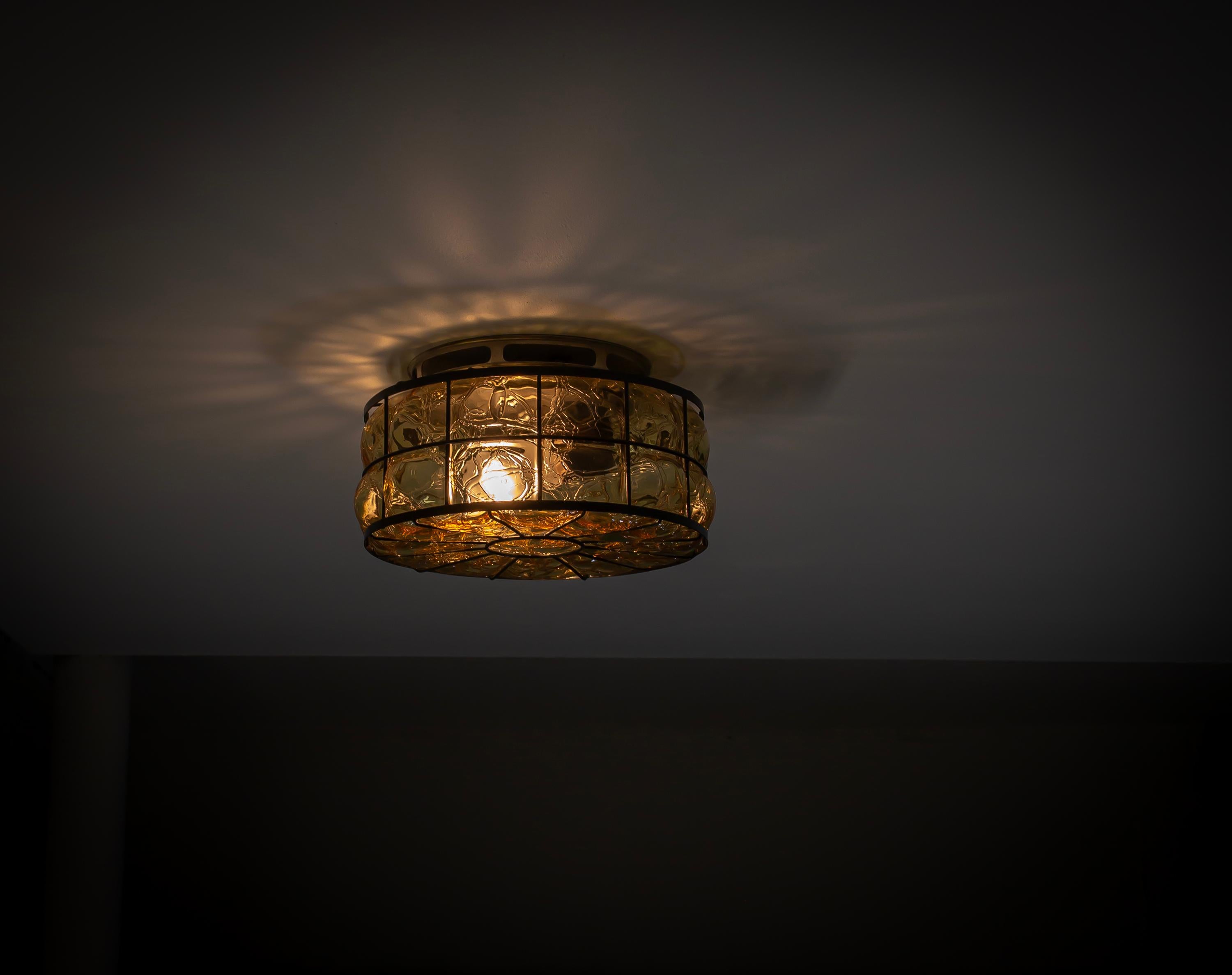 Outdoor Flush Mount Ceiling Light, Norway, 1960s For Sale 1